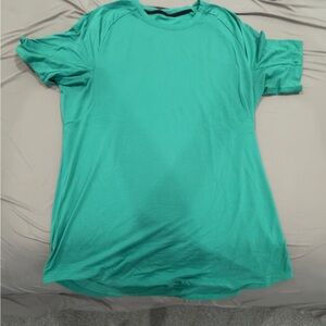 Lululemon Athletica Turquoise Short Sleeve Tee license to train